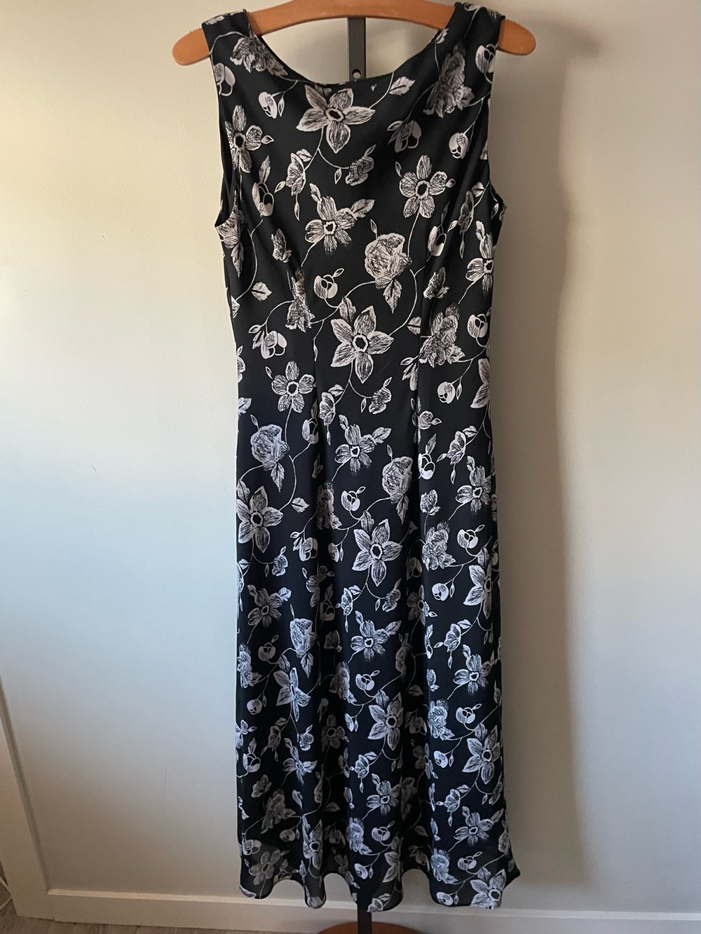 90s Vintage Ronni Nicole Floral Grunge Maxi Dress Whimsigoth Grunge Size 6 Small
